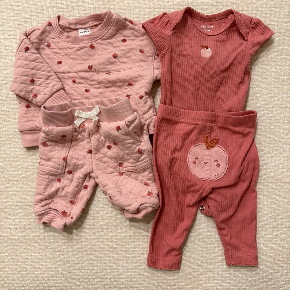 Carter's Apple Bundle 0-3 Months